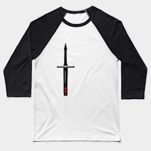 Sword Red Shadow Silhouette Anime Style Collection No. 352 Baseball T-Shirt